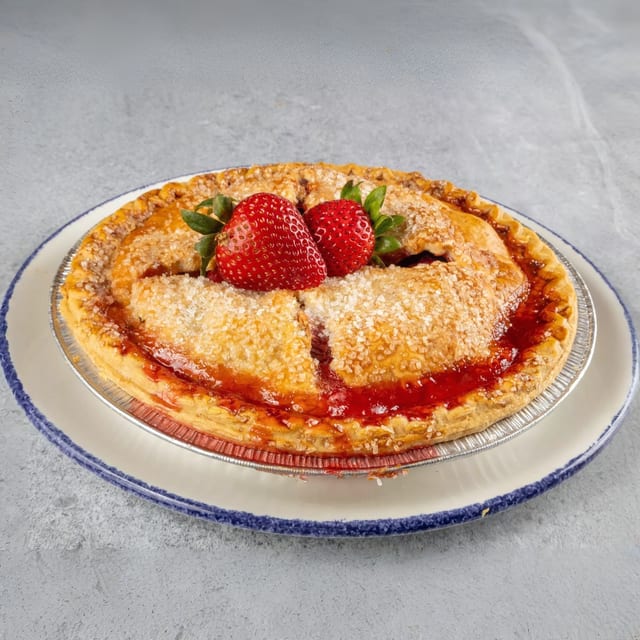 Strawberry Rhubarb Pie.